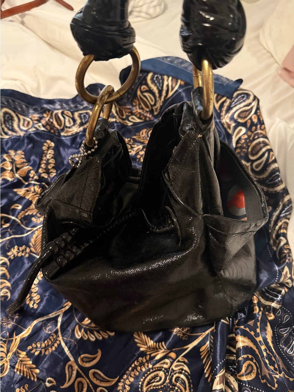 Black Leather, coach limited edition ,Ring-Handle Women's Shoulder Bag